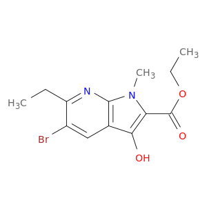Ethyl 5-bromo-6-ethyl-3-hydroxy-1-methyl-1H-pyrrolo[2,3-b]pyridine-2-carboxylate