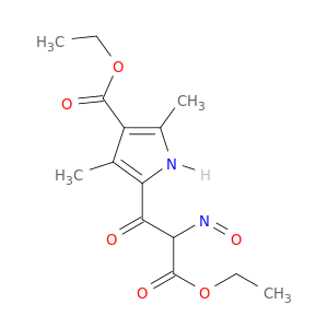 1H-Pyrrole-2-propanoicacid, 4-(ethoxycarbonyl)-3,5-dimethyl-a-nitroso-b-oxo-, ethyl ester