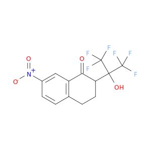 1(2H)-Naphthalenone,3,4-dihydro-7-nitro-2-[2,2,2-trifluoro-1-hydroxy-1-(trifluoromethyl)ethyl]-