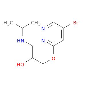 2-Propanol, 1-[(5-bromo-3-pyridazinyl)oxy]-3-[(1-methylethyl)amino]-