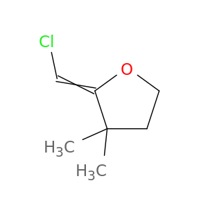Furan, 2-(chloromethylene)tetrahydro-3,3-dimethyl-