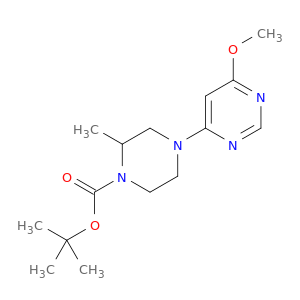 4-(6-甲氧基-嘧啶-4-基)-2-甲基-哌嗪-1-羧酸叔丁酯