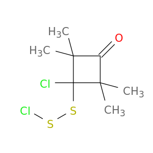 Cyclobutanone, 3-chloro-3-(chlorodithio)-2,2,4,4-tetramethyl-