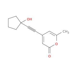 2H-Pyran-2-one, 4-[(1-hydroxycyclopentyl)ethynyl]-6-methyl-