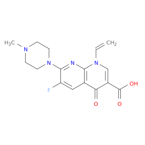 1,8-Naphthyridine-3-carboxylicacid, 1-ethenyl-6-fluoro-1,4-dihydro-7-(4-methyl-1-piperazinyl)-4-oxo-