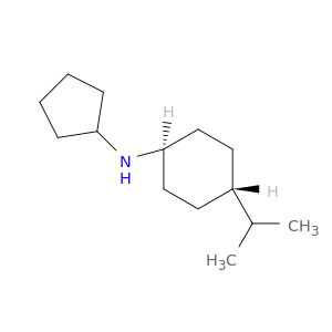 Cyclohexanamine, N-cyclopentyl-4-(1-methylethyl)-, trans-