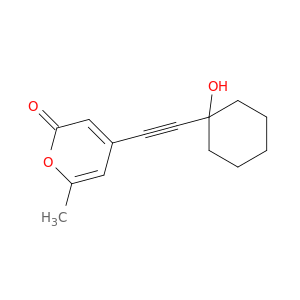 2H-Pyran-2-one, 4-[(1-hydroxycyclohexyl)ethynyl]-6-methyl-