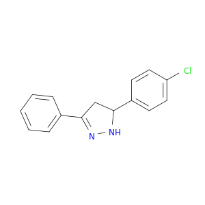 1H-Pyrazole, 5-(4-chlorophenyl)-4,5-dihydro-3-phenyl-