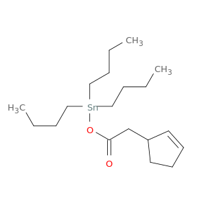2-Cyclopentene-1-acetic acid, tributylstannyl ester