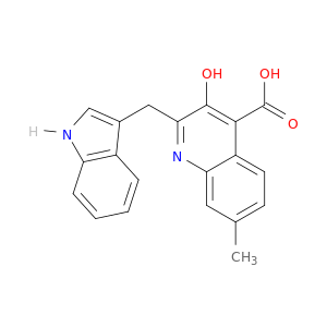 4-Quinolinecarboxylic acid, 3-hydroxy-2-(1H-indol-3-ylmethyl)-7-methyl-
