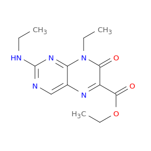 ethyl 8-ethyl-2-(ethylamino)-7-oxo-7,8-dihydropteridine-6-carboxylate