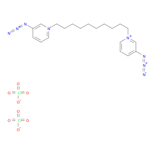 Pyridinium, 1,1'-(1,10-decanediyl)bis[3-azido-, diperchlorate