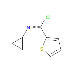 N-cyclopropylthiophene-2-carbonimidoyl chloride