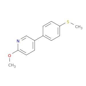 2-Methoxy-5-[4-(methylsulfanyl)phenyl]pyridine