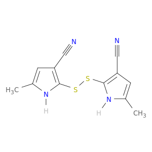 1H-Pyrrole-3-carbonitrile, 2,2'-dithiobis[5-methyl-