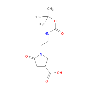 1-(2-{[((叔丁氧基)羰基]氨基}乙基)-5-氧吡咯烷-3-羧酸