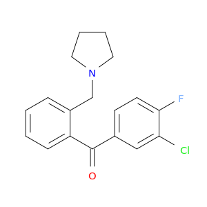 甲烷酮,(3-氯-4-氟苯基)[2-(1-吡咯烷基甲基)苯基]-