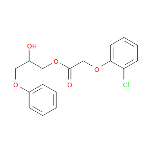Acetic acid, (2-chlorophenoxy)-, 2-hydroxy-3-phenoxypropyl ester