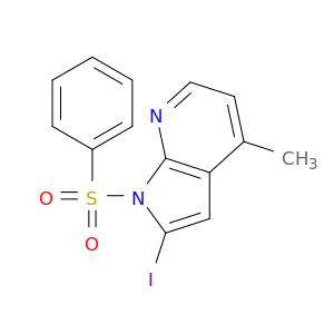 2-Iodo-4-methyl-1-(phenylsulfonyl)-1H-pyrrolo[2,3-b]pyridine