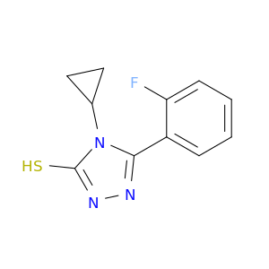 4-Cyclopropyl-5-(2-fluorophenyl)-3H-1,2,4-triazole-3-thiol