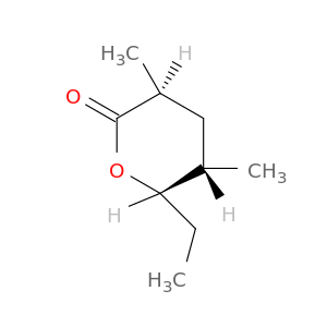 2H-Pyran-2-one, 6-ethyltetrahydro-3,5-dimethyl-, (3S,5S,6S)-