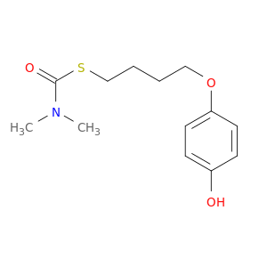 Carbamothioic acid, dimethyl-, S-[4-(4-hydroxyphenoxy)butyl] ester