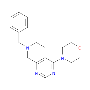 PYRIDO[3,4-D]PYRIMIDINE, 5,6,7,8-TETRAHYDRO-4-(4-MORPHOLINYL)-7-(PHENYLMETHYL)-