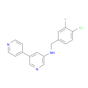 [3,4'-Bipyridin]-5-amine, N-[(4-chloro-3-fluorophenyl)methyl]-