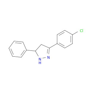 1H-Pyrazole, 3-(4-chlorophenyl)-4,5-dihydro-5-phenyl-