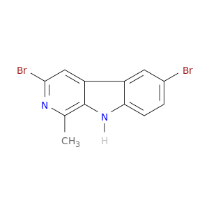9H-Pyrido[3,4-b]indole, 3,6-dibromo-1-methyl-