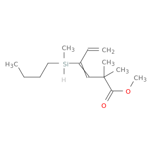 3,5-Hexadienoic acid, 4-(butylmethylsilyl)-2,2-dimethyl-, methyl ester