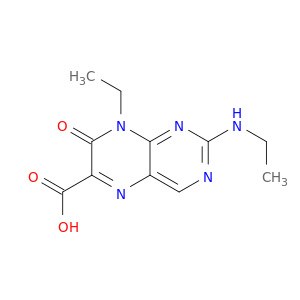 8-ethyl-2-(ethylamino)-7-oxo-7,8-dihydropteridine-6-carboxylic acid