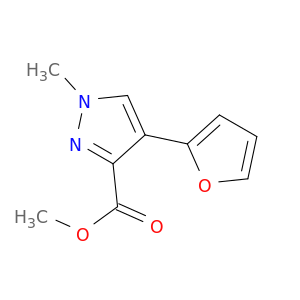 甲基4-(2-呋喃基)-1-甲基-1H-吡唑-3-羧酸盐