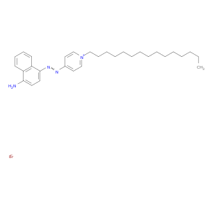Pyridinium, 4-[(4-amino-1-naphthalenyl)azo]-1-pentadecyl-, bromide