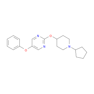 Pyrimidine, 2-[(1-cyclopentyl-4-piperidinyl)oxy]-5-phenoxy-