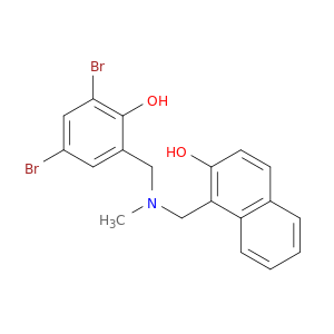 1-(((3,5-dibromo-2-hydroxybenzyl)(methyl)amino)methyl)-2-naphthol