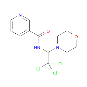 3-Pyridinecarboxamide, N-[2,2,2-trichloro-1-(4-morpholinyl)ethyl]-