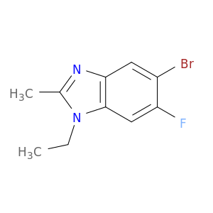 1H-苯并咪唑,5-溴-1-乙基-6-氟-2-甲基-