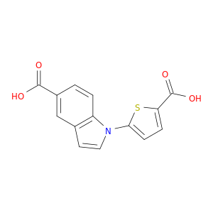 1-(5-CARBOXYTHIOPHEN-2-YL)-1H-INDOLE-5-CARBOXYLIC ACID