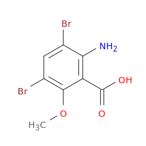 2-Amino-3,5-dibromo-6-methoxybenzoic acid