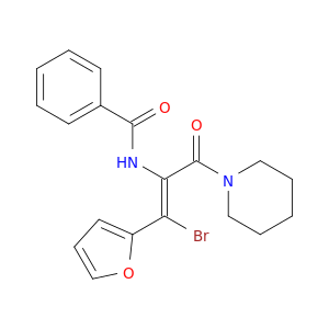 (Z)-N-(1-Bromo-1-(furan-2-yl)-3-oxo-3-(piperidin-1-yl)prop-1-en-2-yl)benzamide