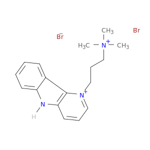 1-[3-(trimethylammonio)propyl]-5h-pyrido[3,2-b]indol-1-ium dibromide