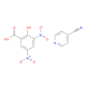 Benzoic acid, 2-hydroxy-3,5-dinitro-, compd. with 4-pyridinecarbonitrile(1:1)