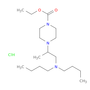 1-Piperazinecarboxylicacid, 4-[2-(dibutylamino)-1-methylethyl]-, ethyl ester, hydrochloride (1:1)