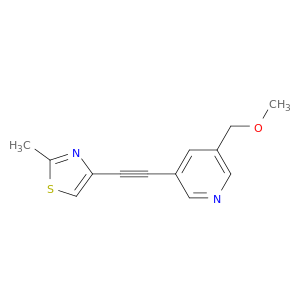 Pyridine, 3-(methoxymethyl)-5-[(2-methyl-4-thiazolyl)ethynyl]-
