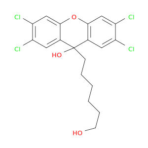 9H-Xanthene-9-hexanol, 2,3,6,7-tetrachloro-9-hydroxy-
