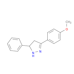 1H-Pyrazole, 4,5-dihydro-3-(4-methoxyphenyl)-5-phenyl-