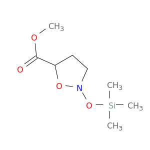 5-Isoxazolidinecarboxylic acid, 2-[(trimethylsilyl)oxy]-, methyl ester