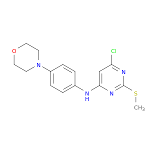 4-Pyrimidinamine, 6-chloro-2-(methylthio)-N-[4-(4-morpholinyl)phenyl]-