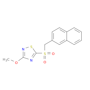 1,2,4-Thiadiazole, 3-methoxy-5-[(2-naphthalenylmethyl)sulfonyl]-